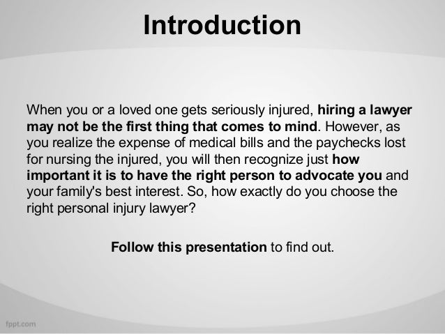 How To Choose A Personal Injury Lawyer